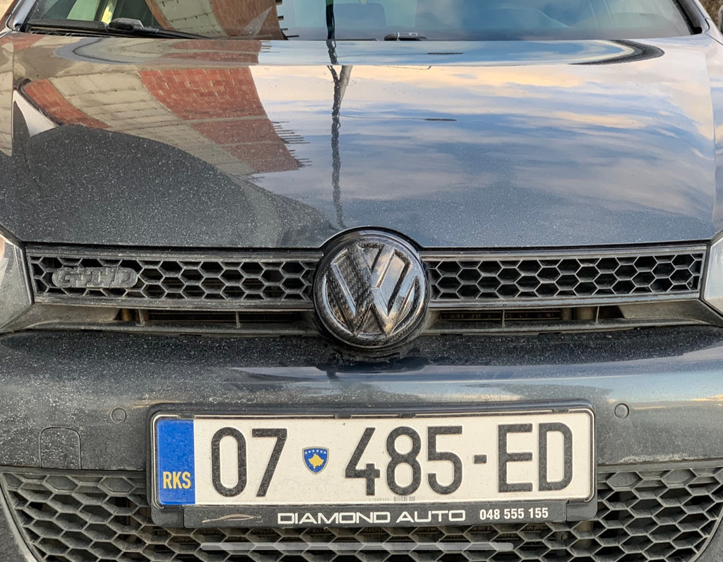 VW Golf Mk6 Front & Rear Badge Emblem Carbon Fiber
