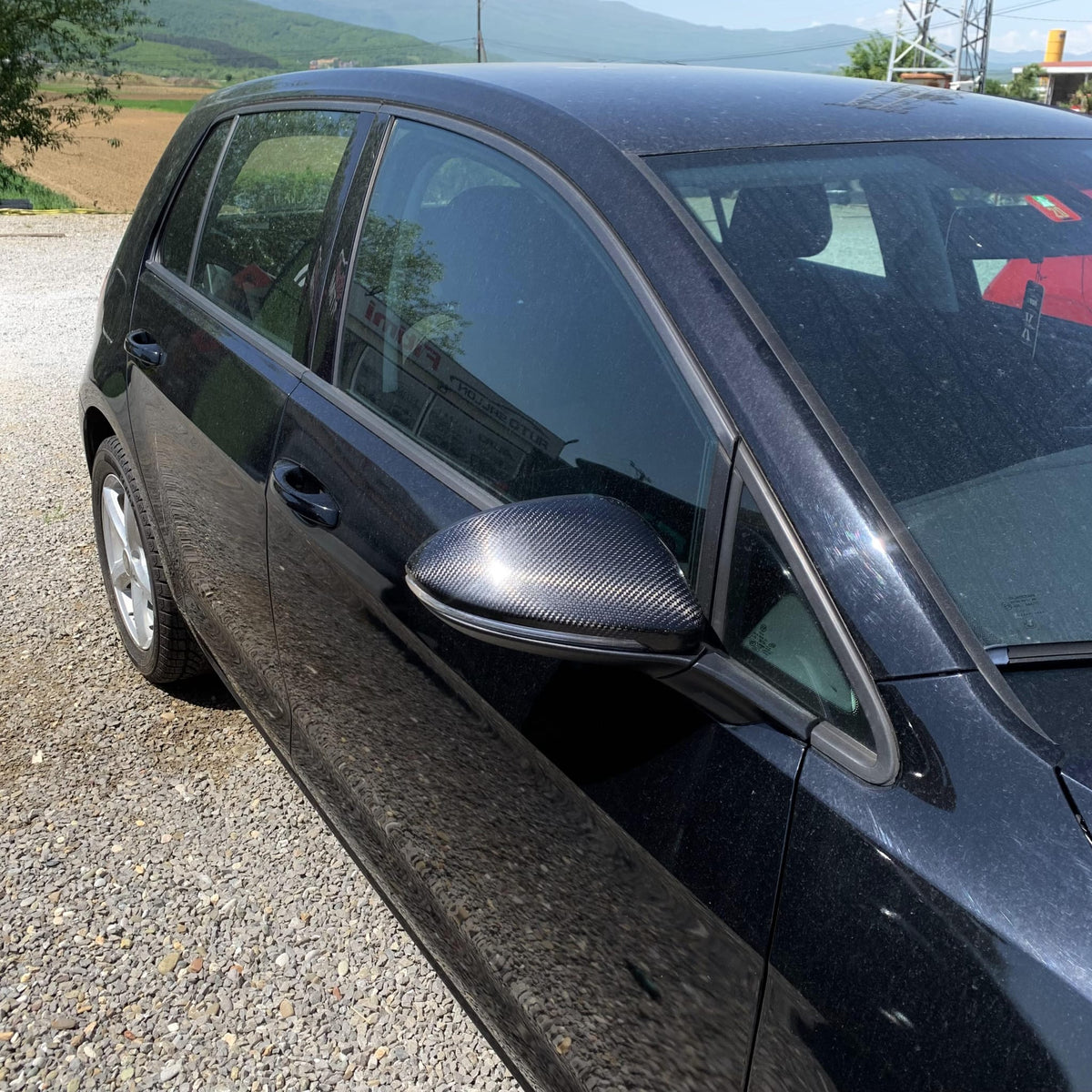 Golf MK6 Carbon Fiber Mirror Caps