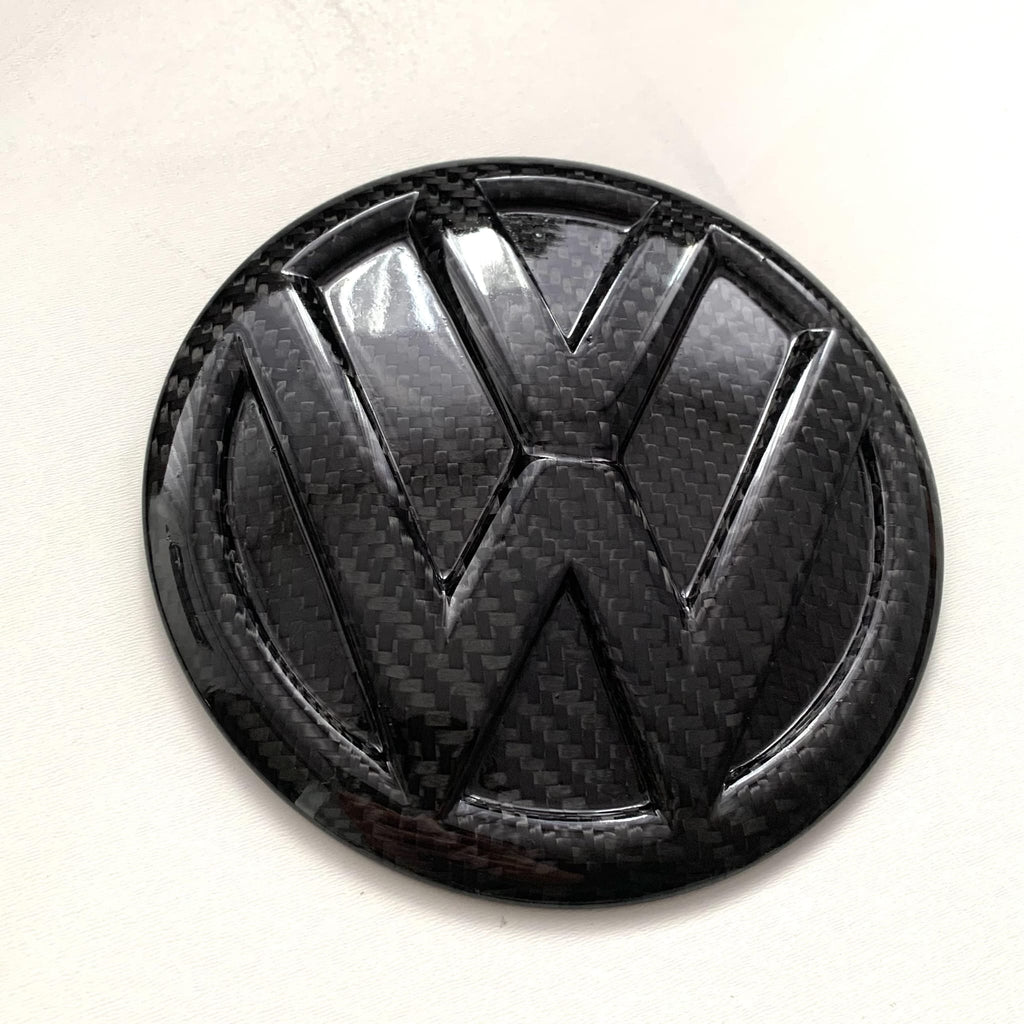 VW Golf Mk6 Front & Rear Badge Emblem Carbon Fiber